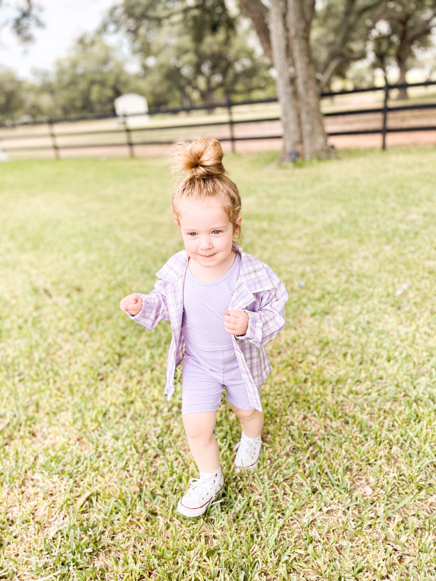 Lavender Plaid Shacket