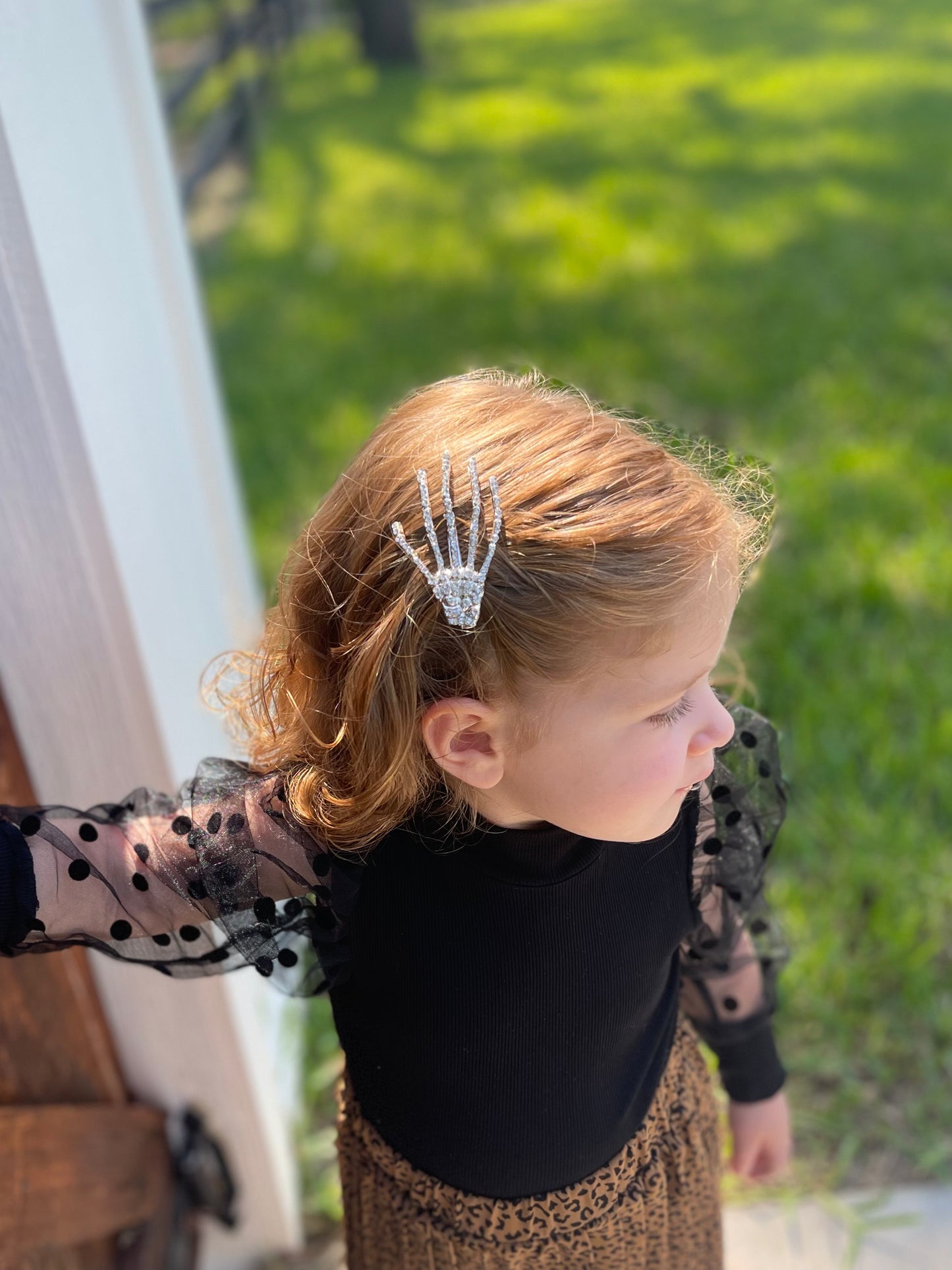 Rhinestone Skeleton Clip