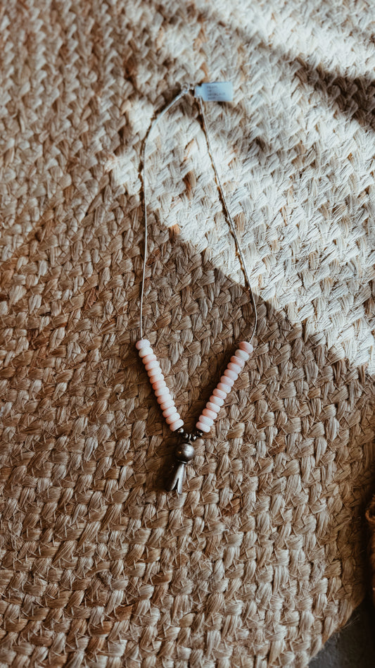 Pink conch 18" Necklace