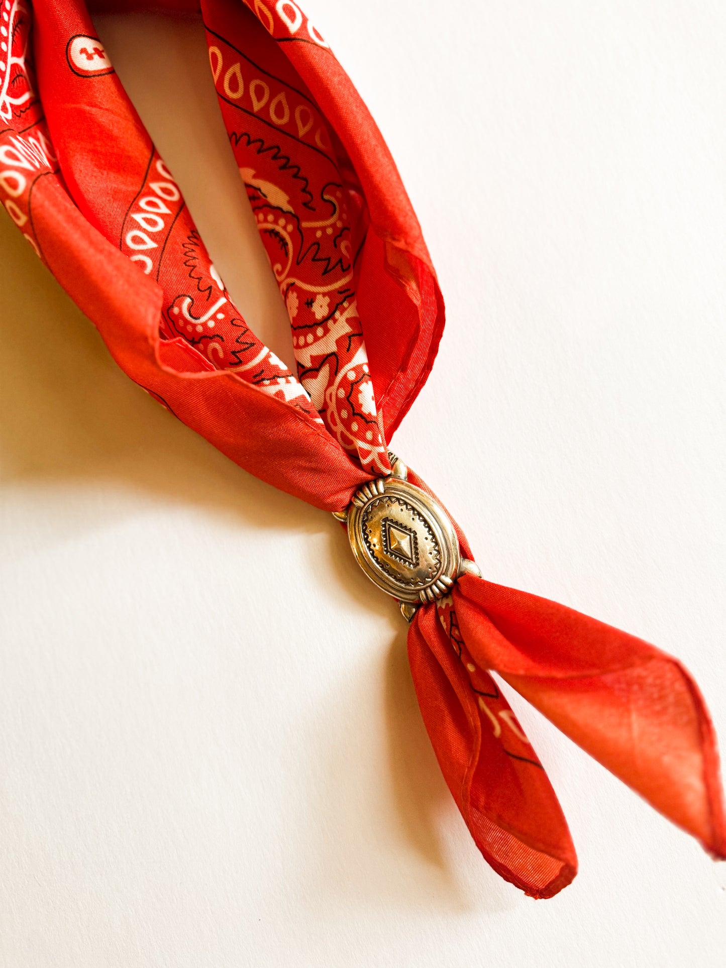 Red Hot Concho Bandana Necklace