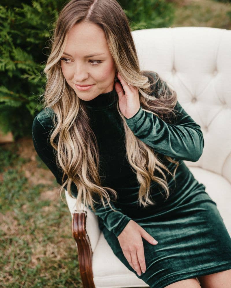 Delta Mock Neck Dress