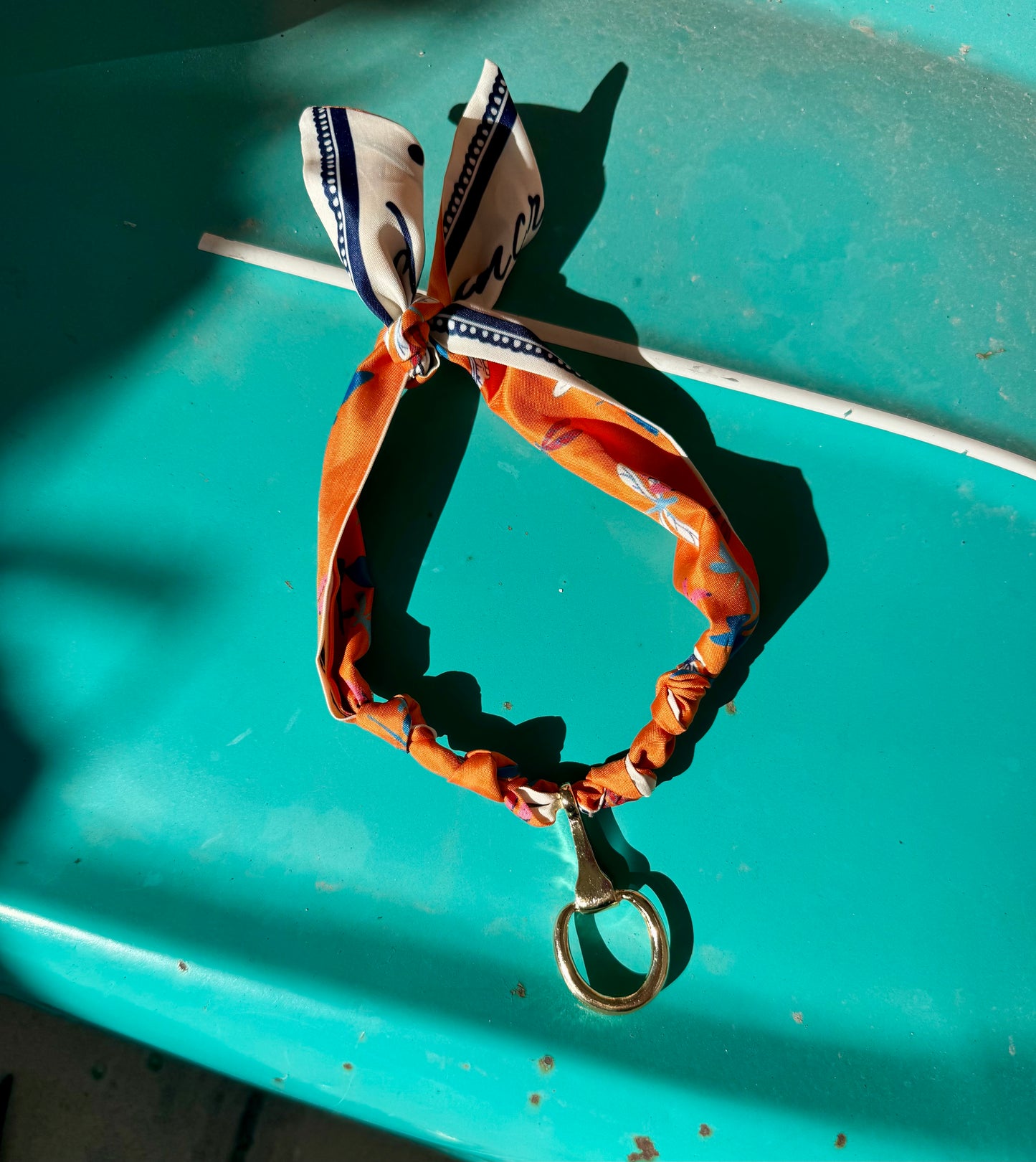 Snaffle scarf necklace