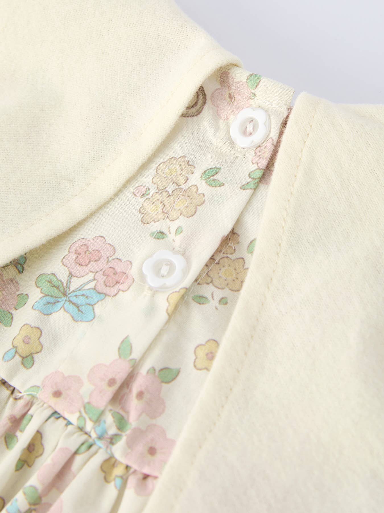 Vintage Bear Embroidered Flower Dress