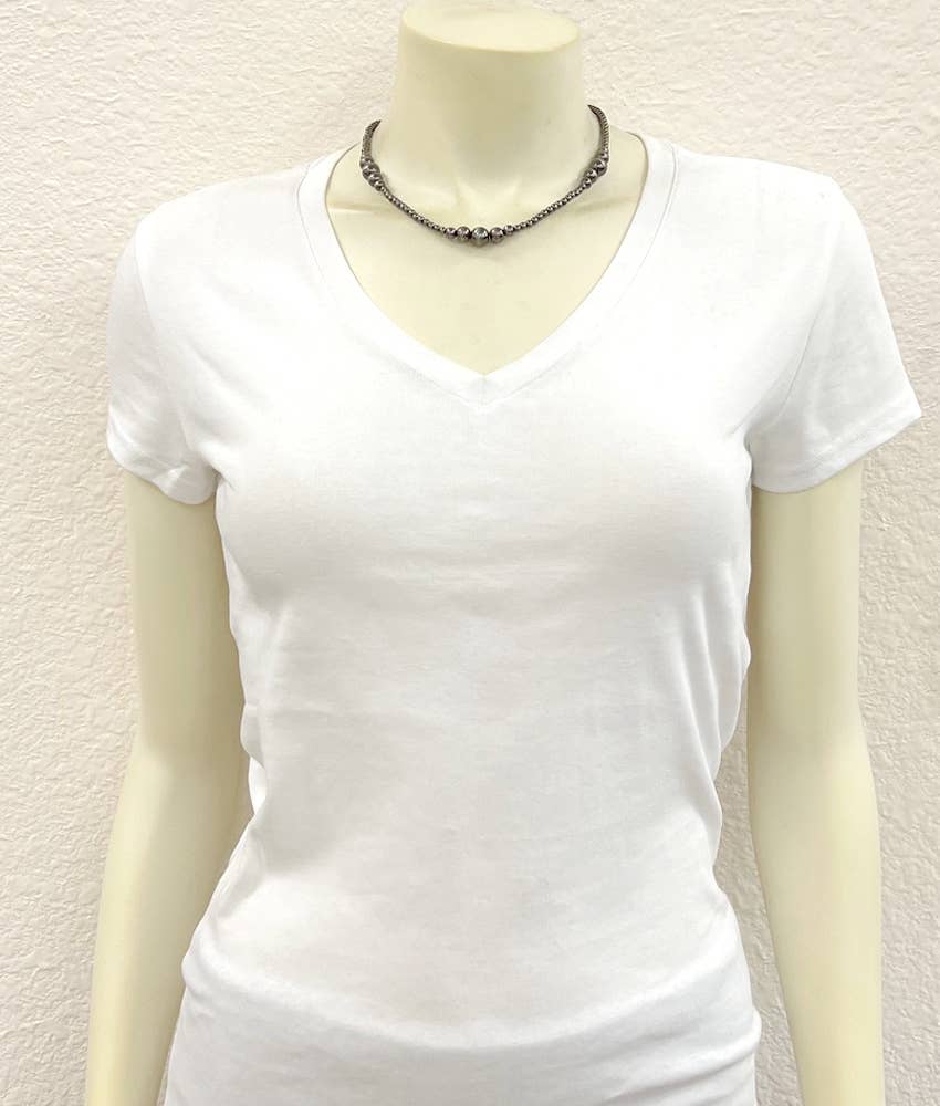 738118, Handmade 15" Clustered Polish Navajo Necklace