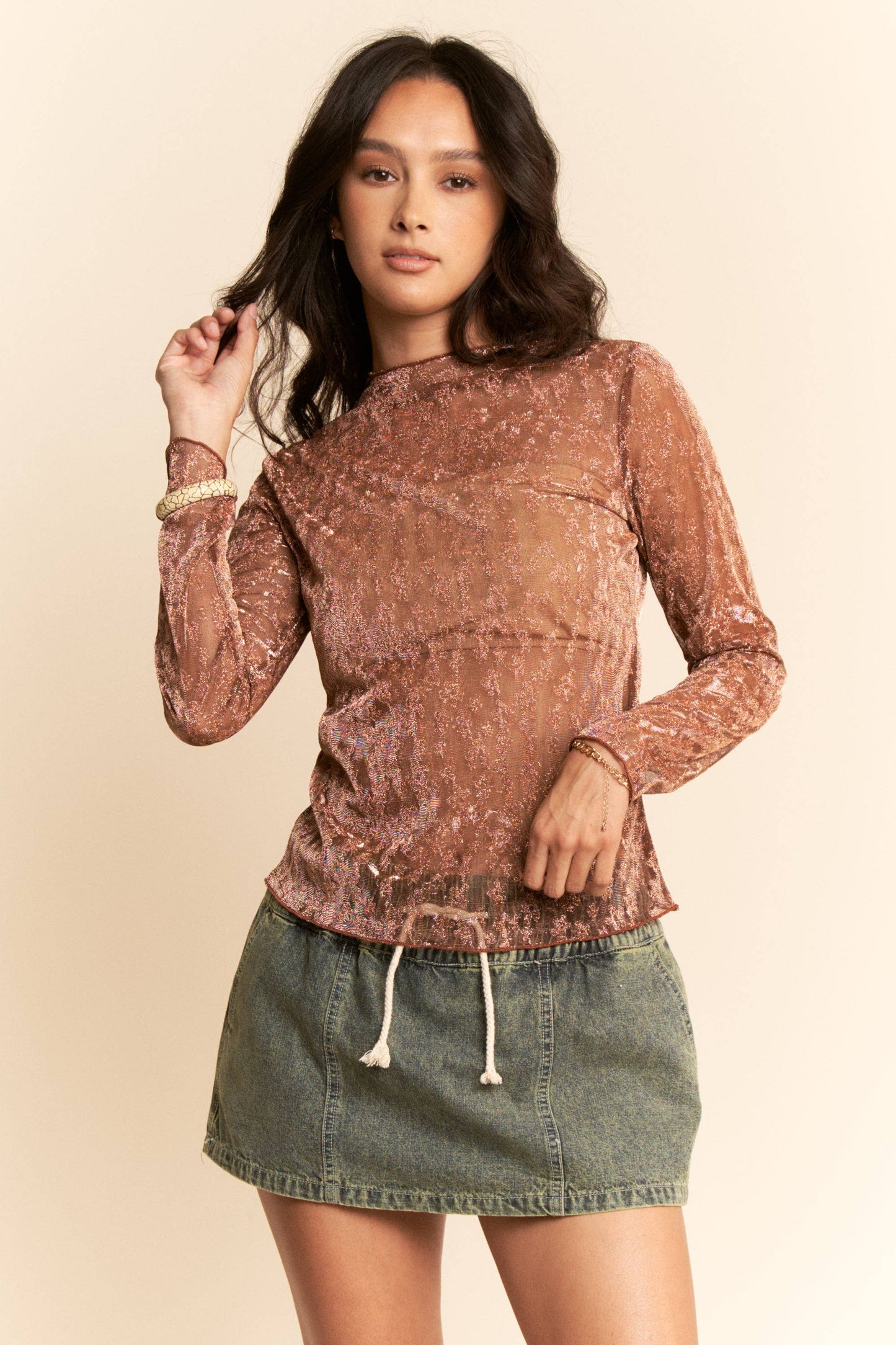 The Gold Shimmer Top