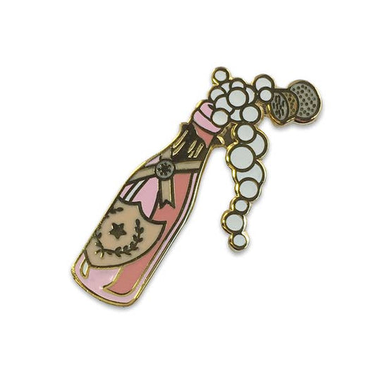 Enamel Pin, Rose Champagne