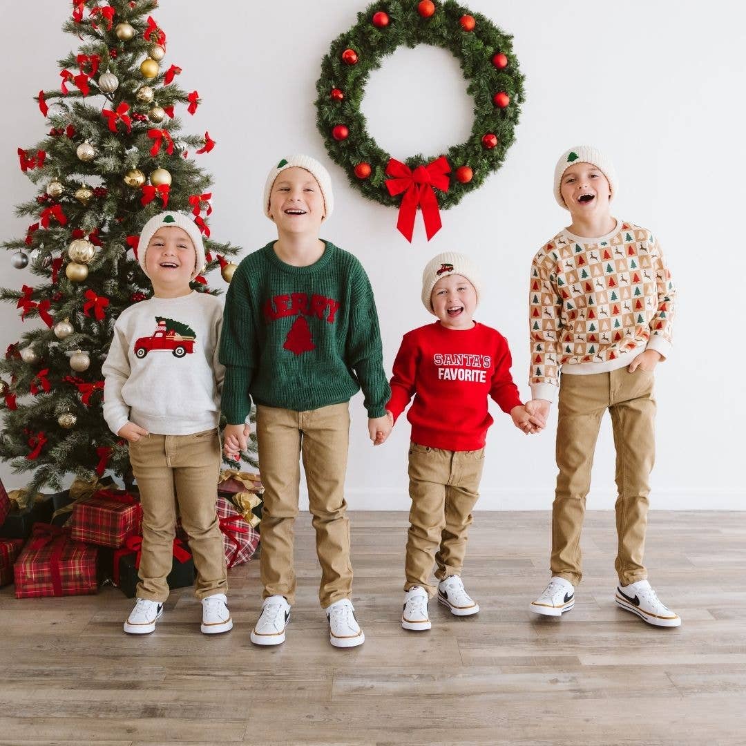 Cabin Christmas Sweatshirt - Kids Clothing - Holiday