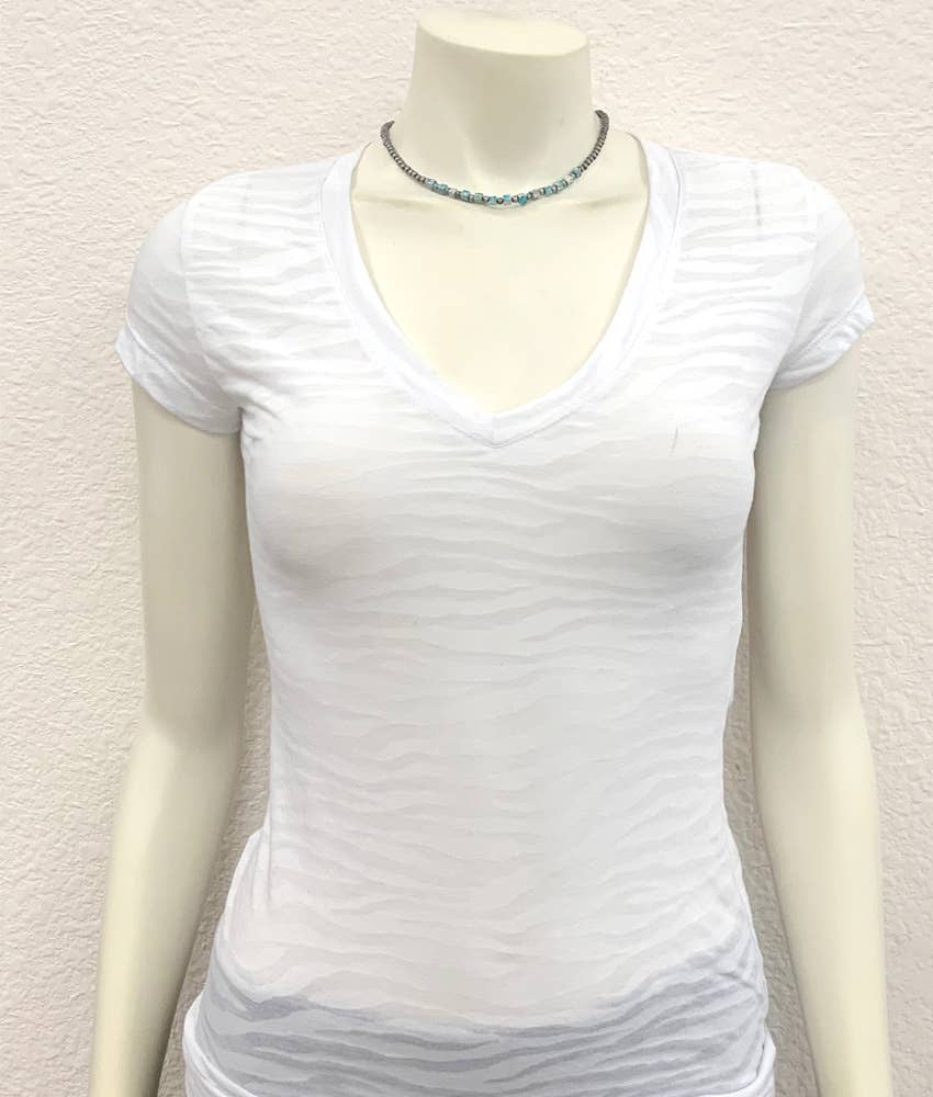 739007, Handmade 15" Navajo Square Gemstone Necklace