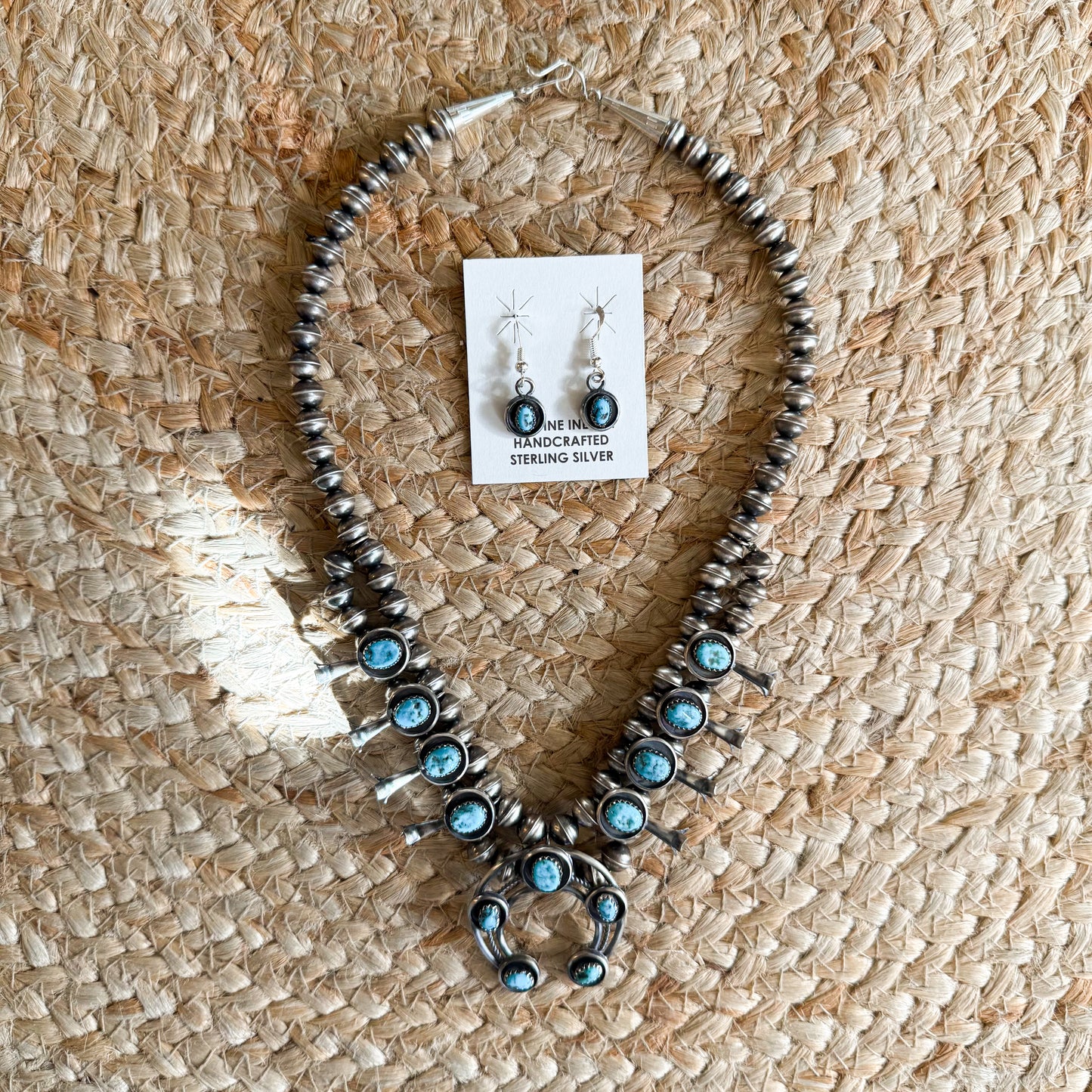 Kingman Turquoise Necklace Set