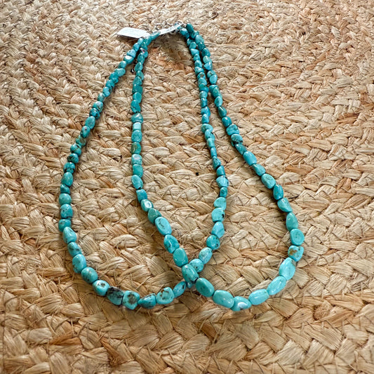 Kingman Turquoise Bead Necklace