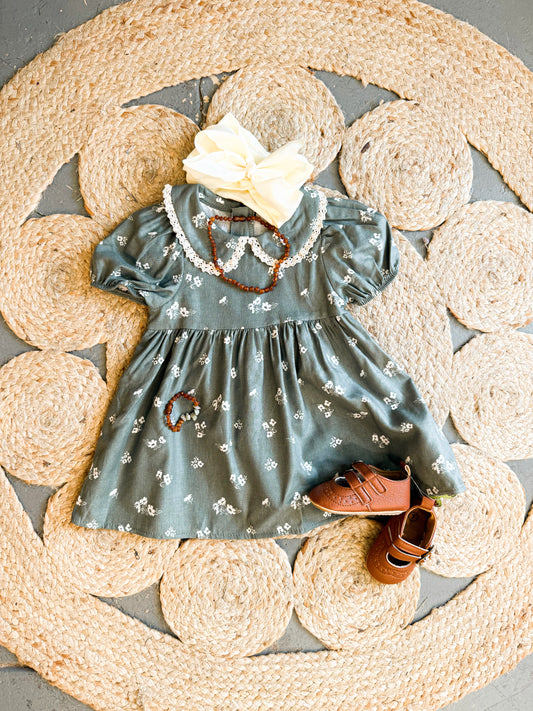 Green Floral Dress
