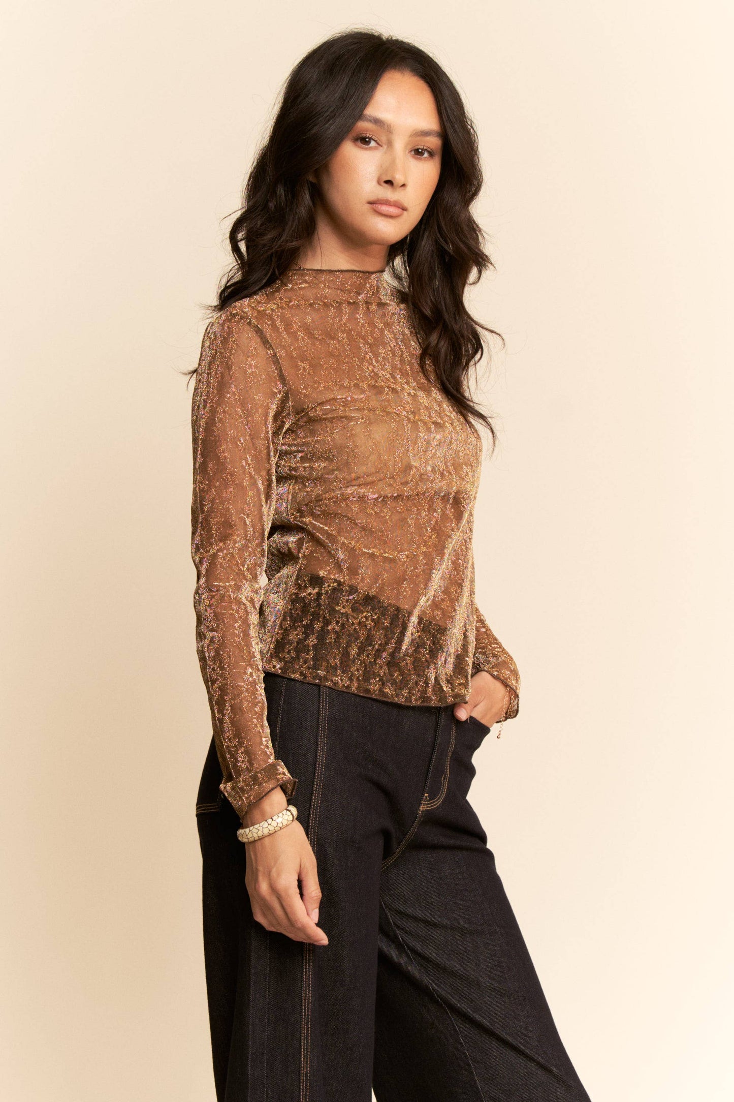 The Gold Shimmer Top