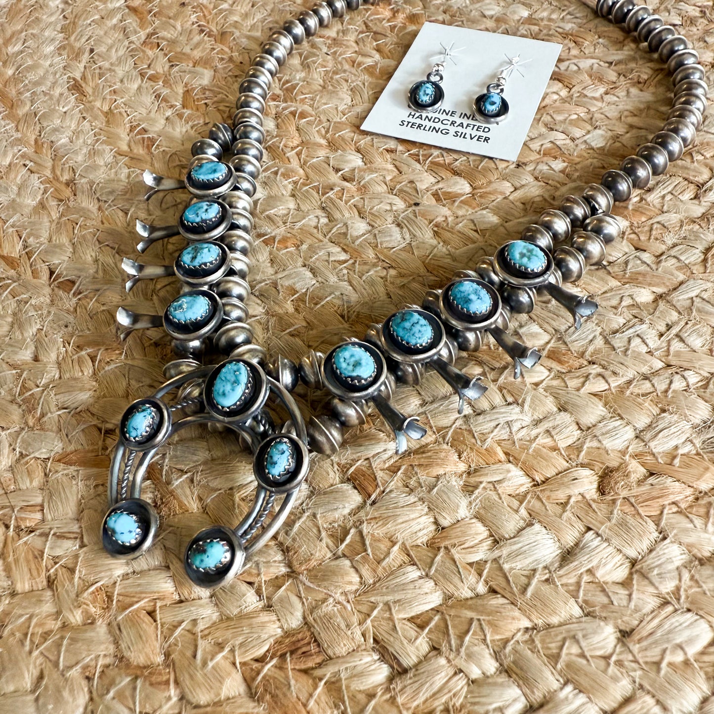 Kingman Turquoise Necklace Set
