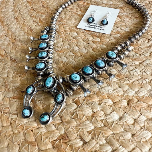 Kingman Turquoise Necklace Set