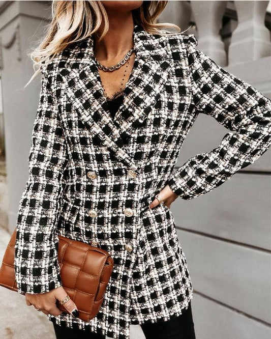 The Plaid Print Blazer