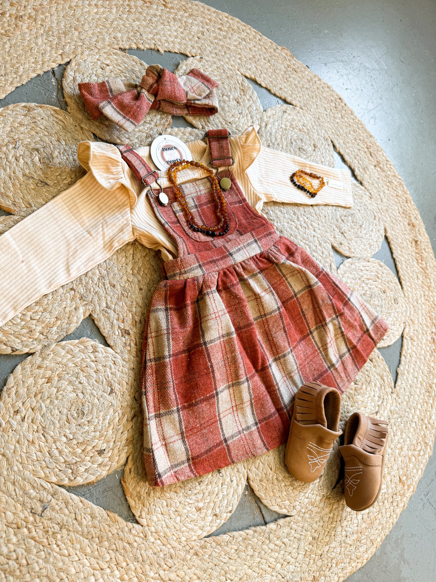 Flannel overall set
