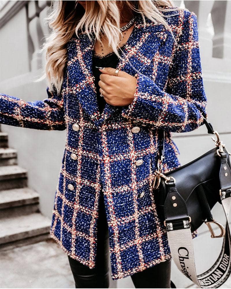 The Plaid Print Blazer