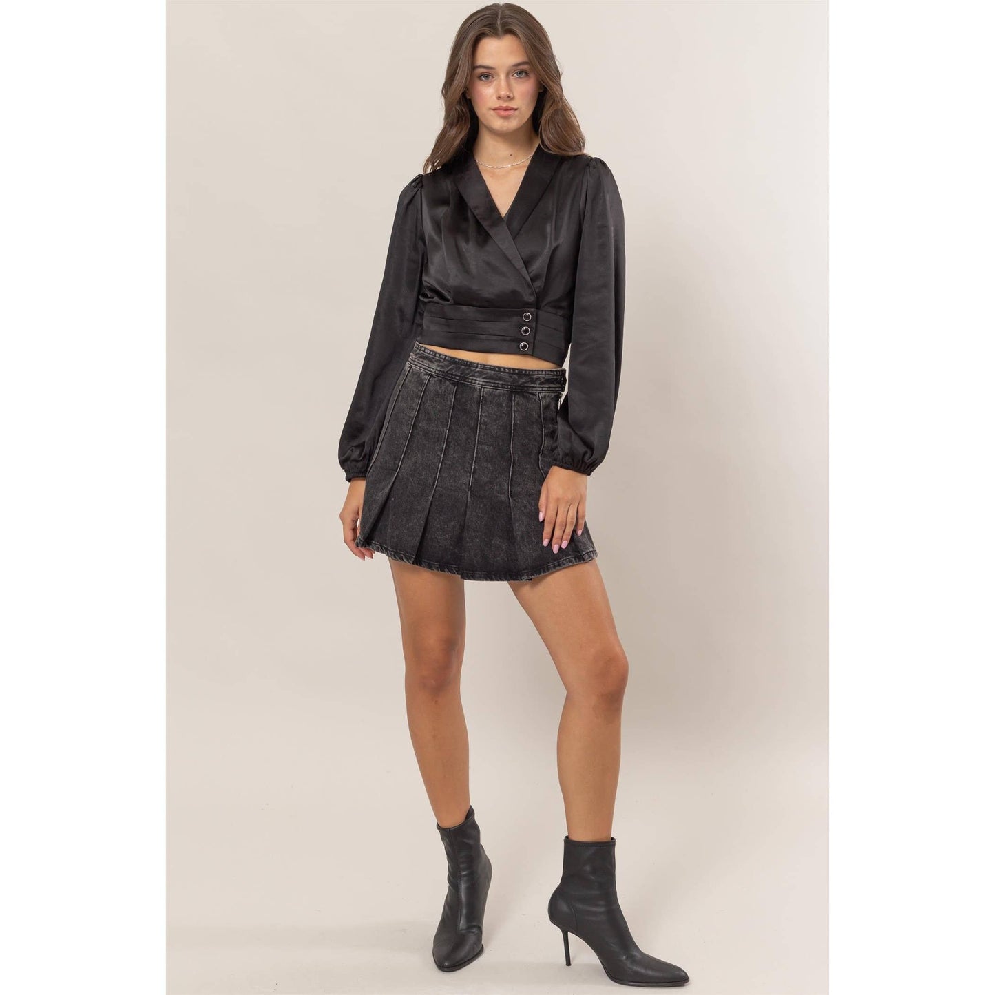 The Black Whisper Blouse