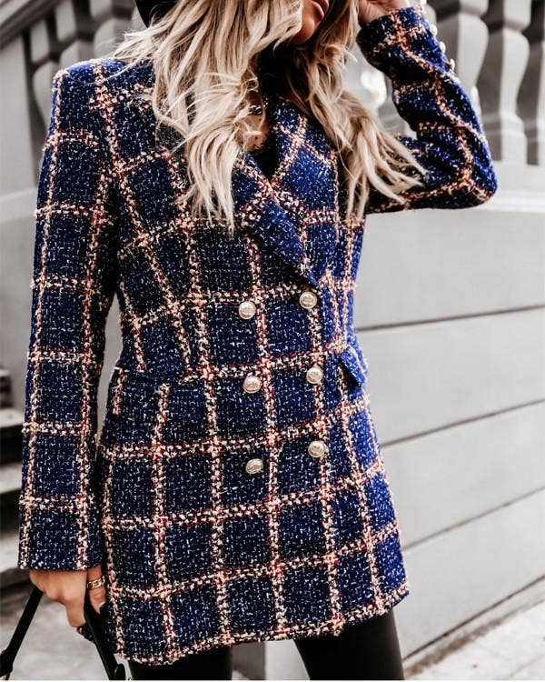 The Plaid Print Blazer