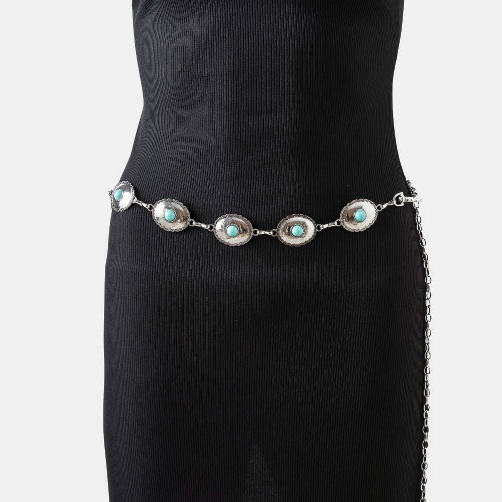 Turquoise Concho Belt