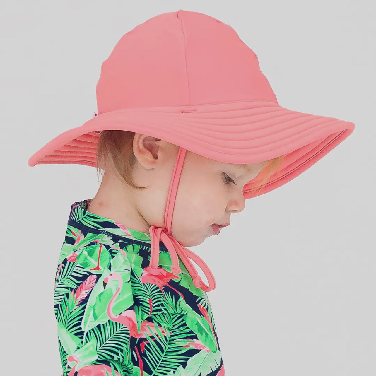 Bubblegum pink swim hat