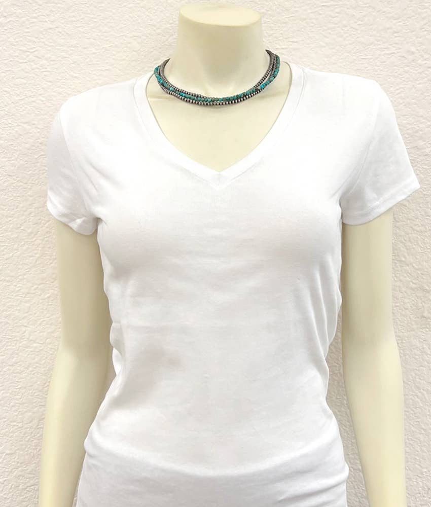 737615, Handmade 15" Navajo Gemstone Necklace