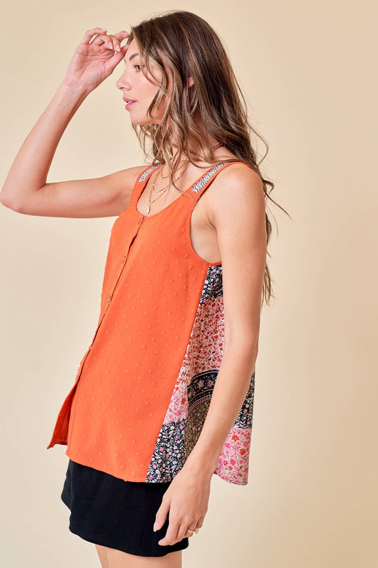 Jacquard Strap Button Down