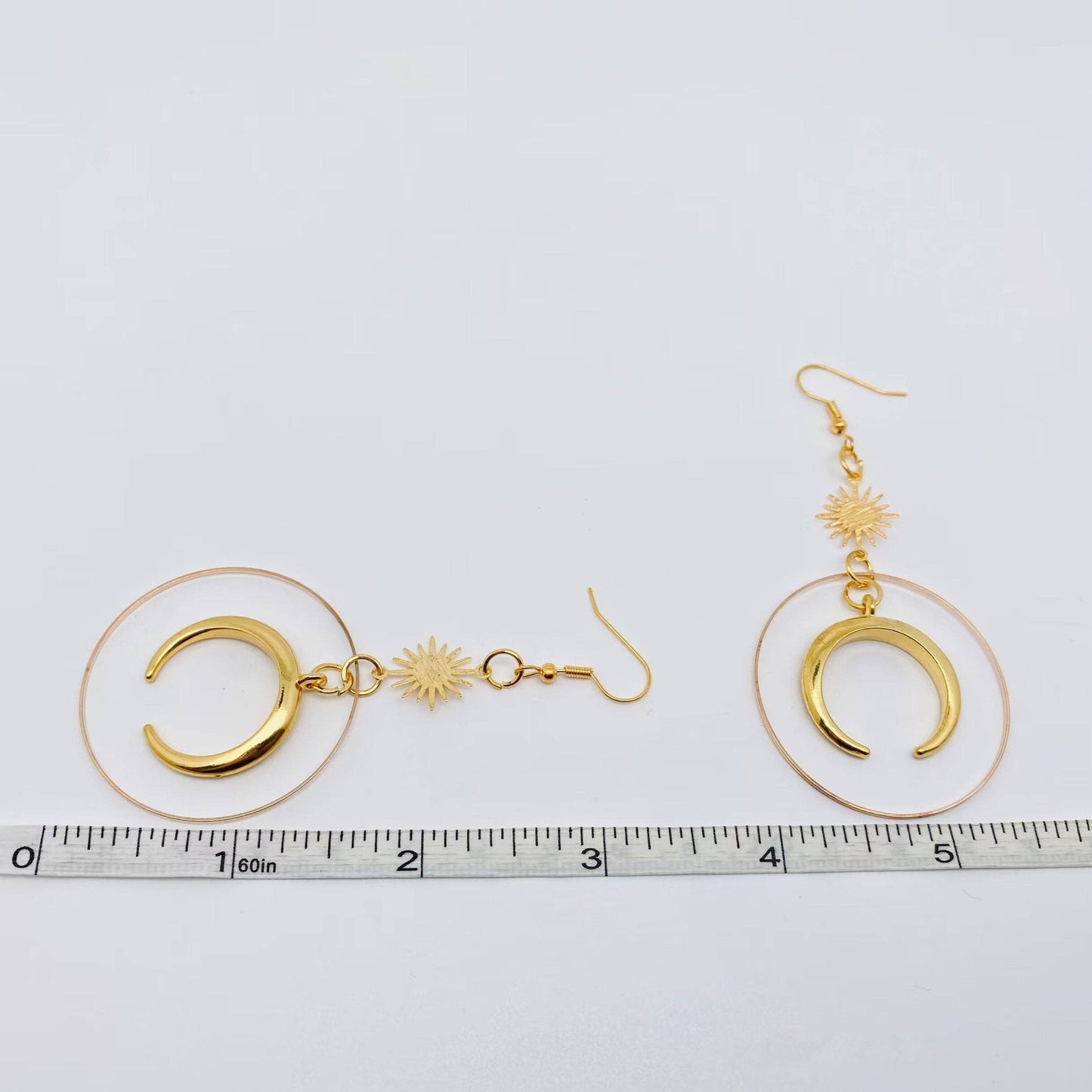 Boho moon + star earrings