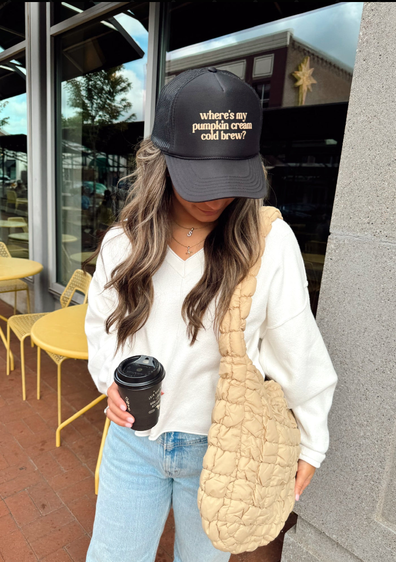 Pumpkin Cold Brew? Trucker Hat - Fall Trucker Hat