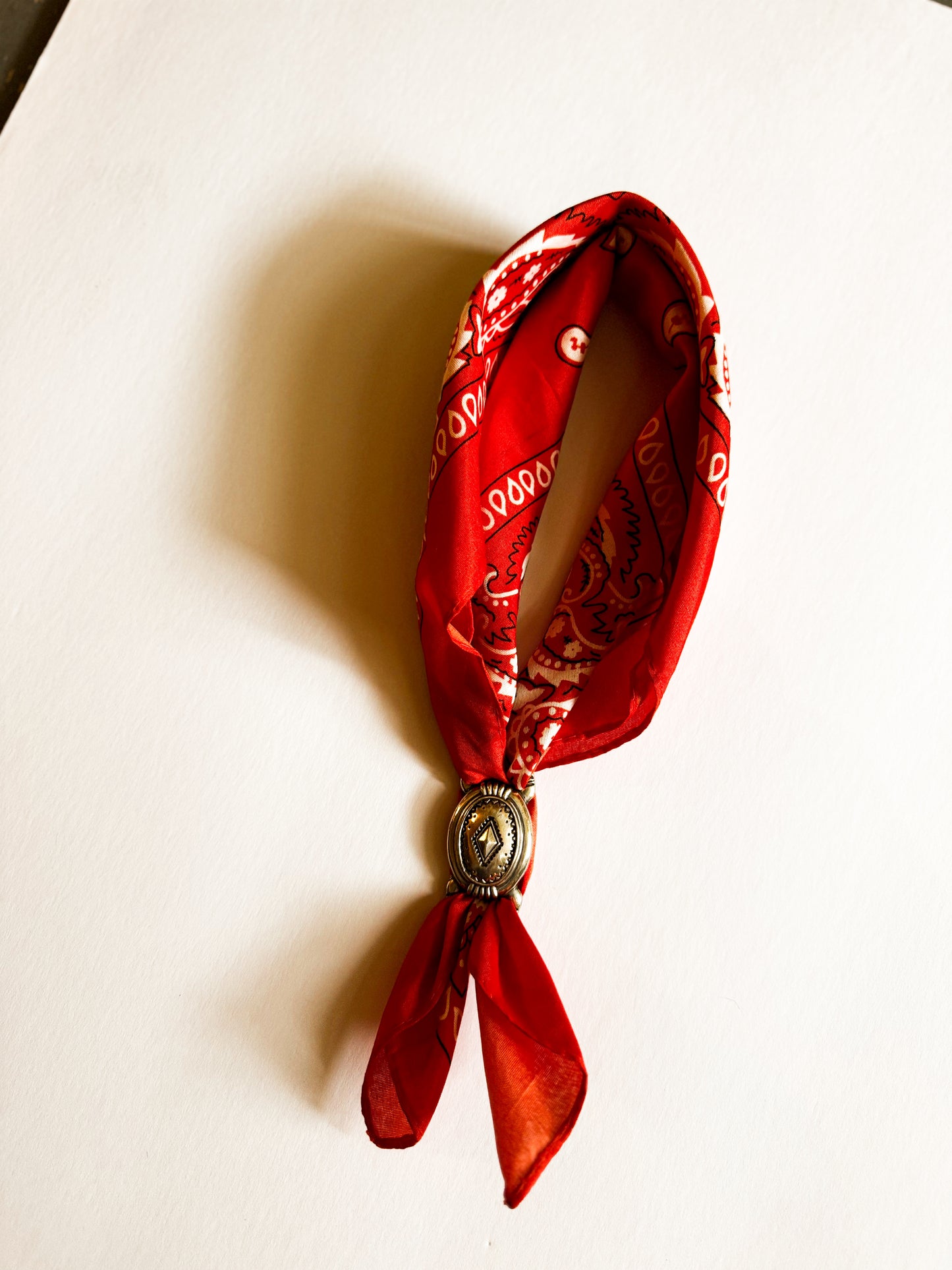 Red Hot Concho Bandana Necklace