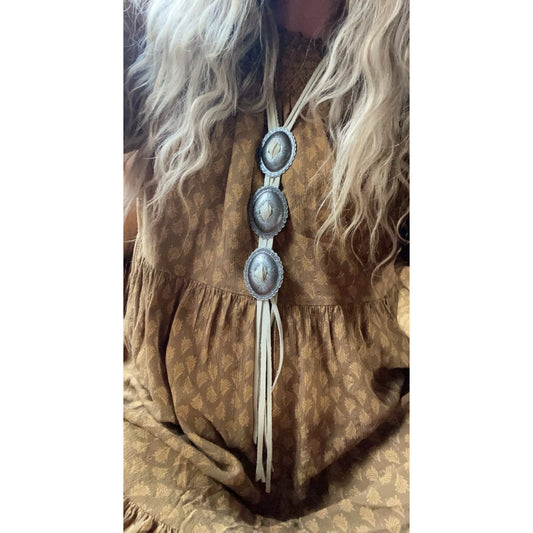 Tres Concho Necklace