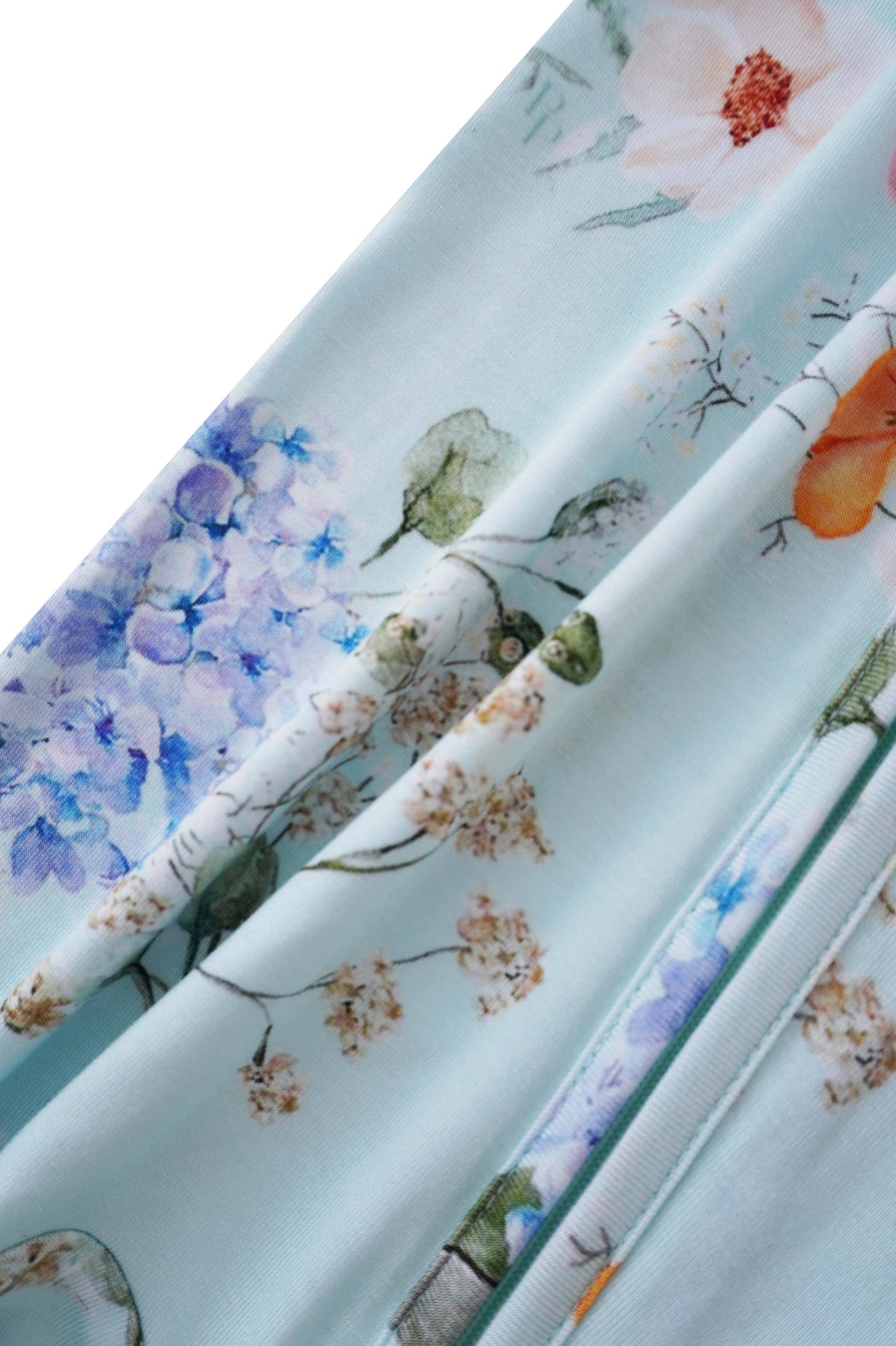 Hydrangea Bamboo Baby Convertible Zippy Romper