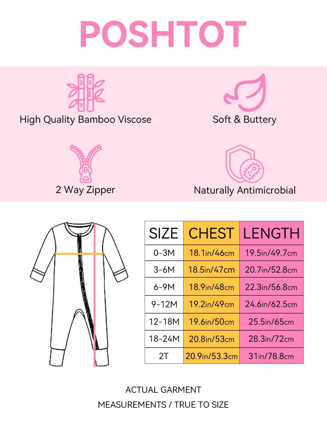 Colorful Seashell Bamboo Baby Convertible Zippy Romper