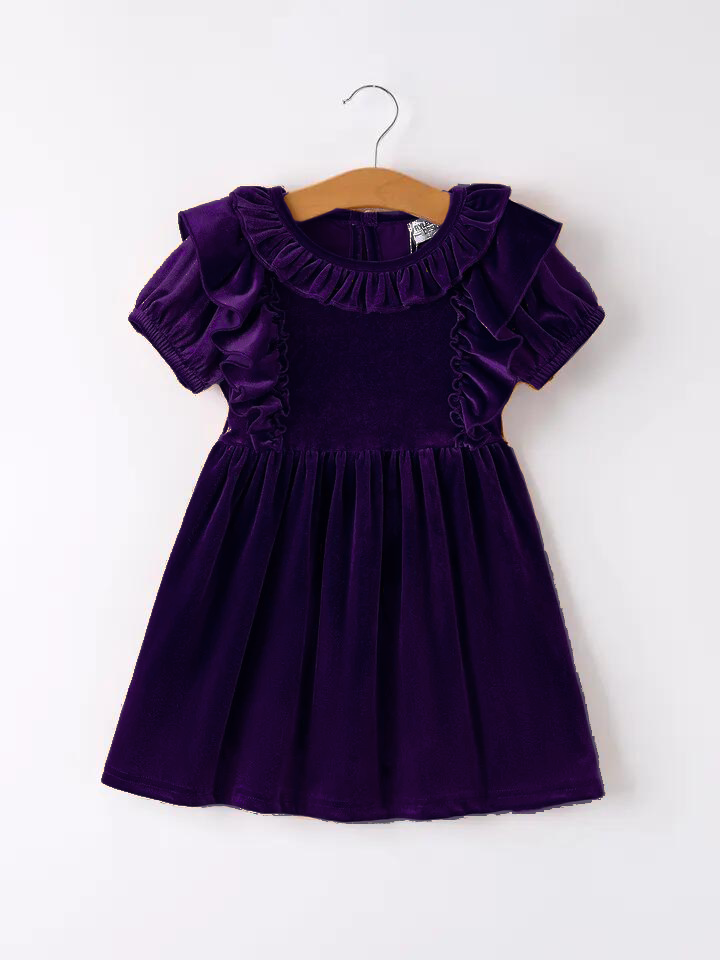 Autumn Velvet Girls Dress
