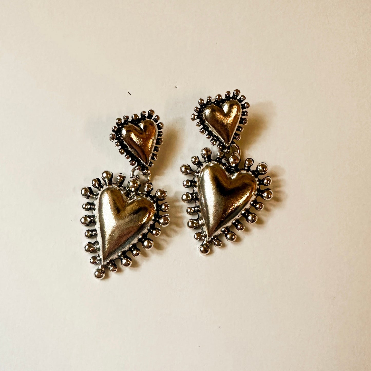 Double Heart Earrings