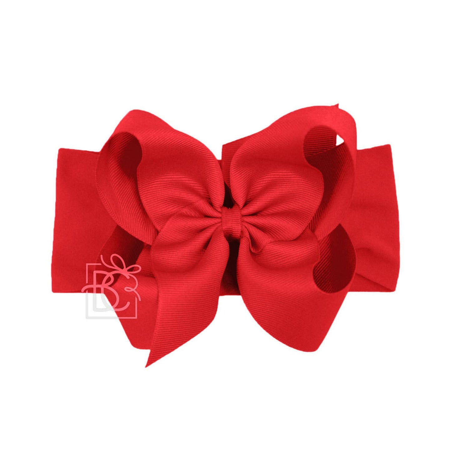 WIDE PANTYHOSE HEADBAND W/CLASSIC GROSGRAIN BOW
