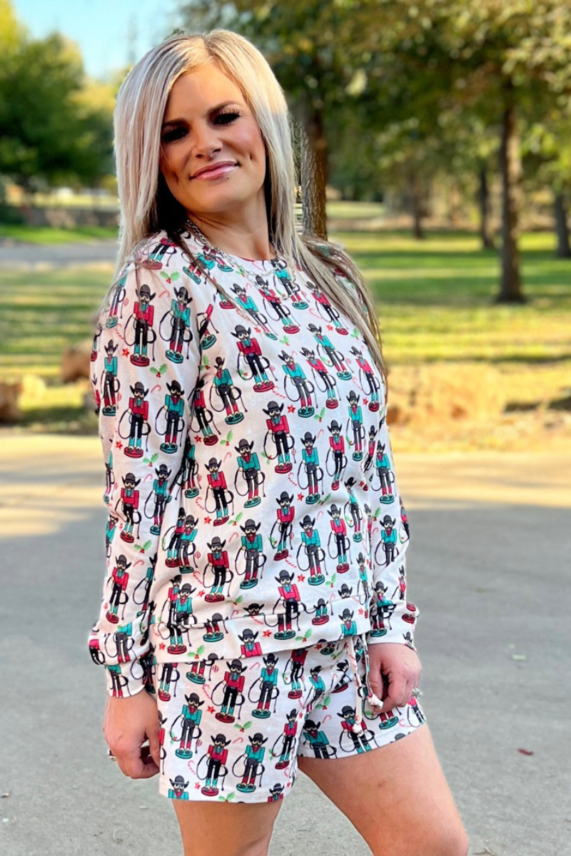 Ropin Around The Christmas Tree Jams Top