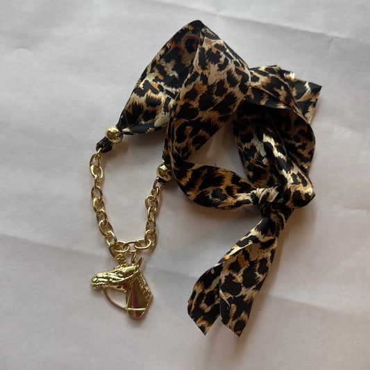 Cheetah Print Horse Necklace