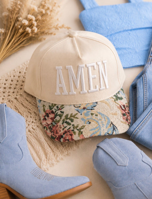 Amen Canvas Tapestry Cap