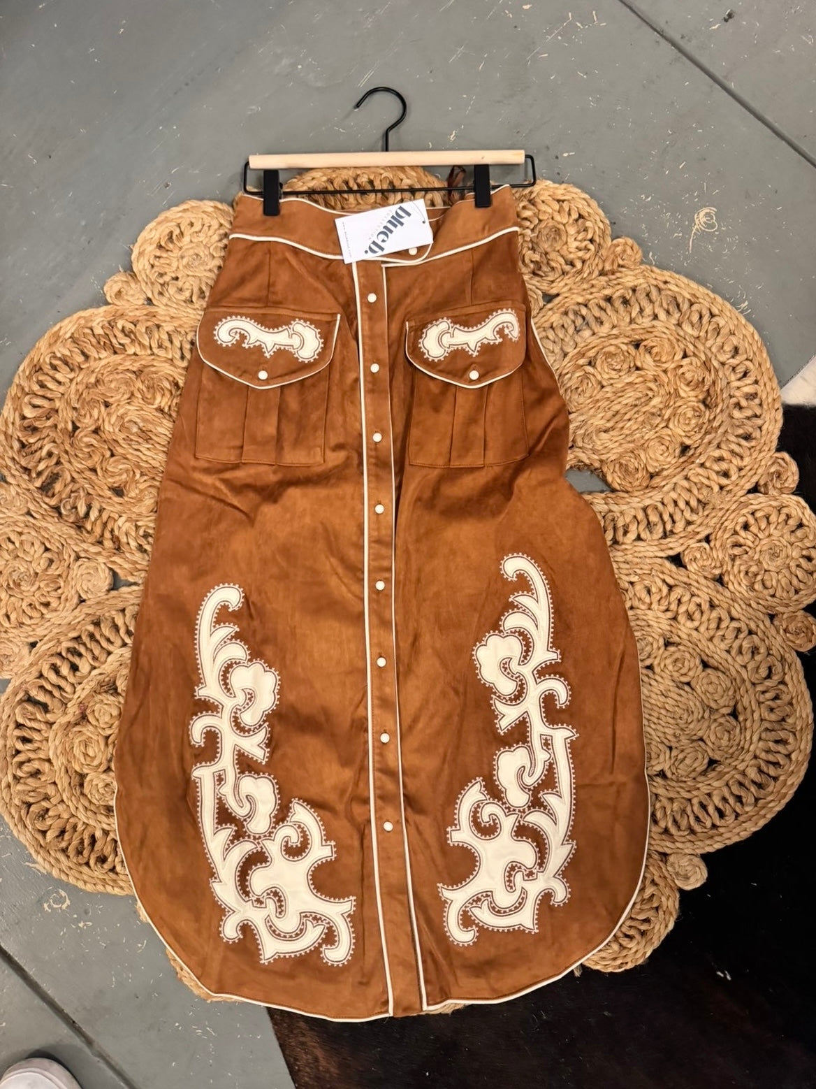 Western Suede Skirt