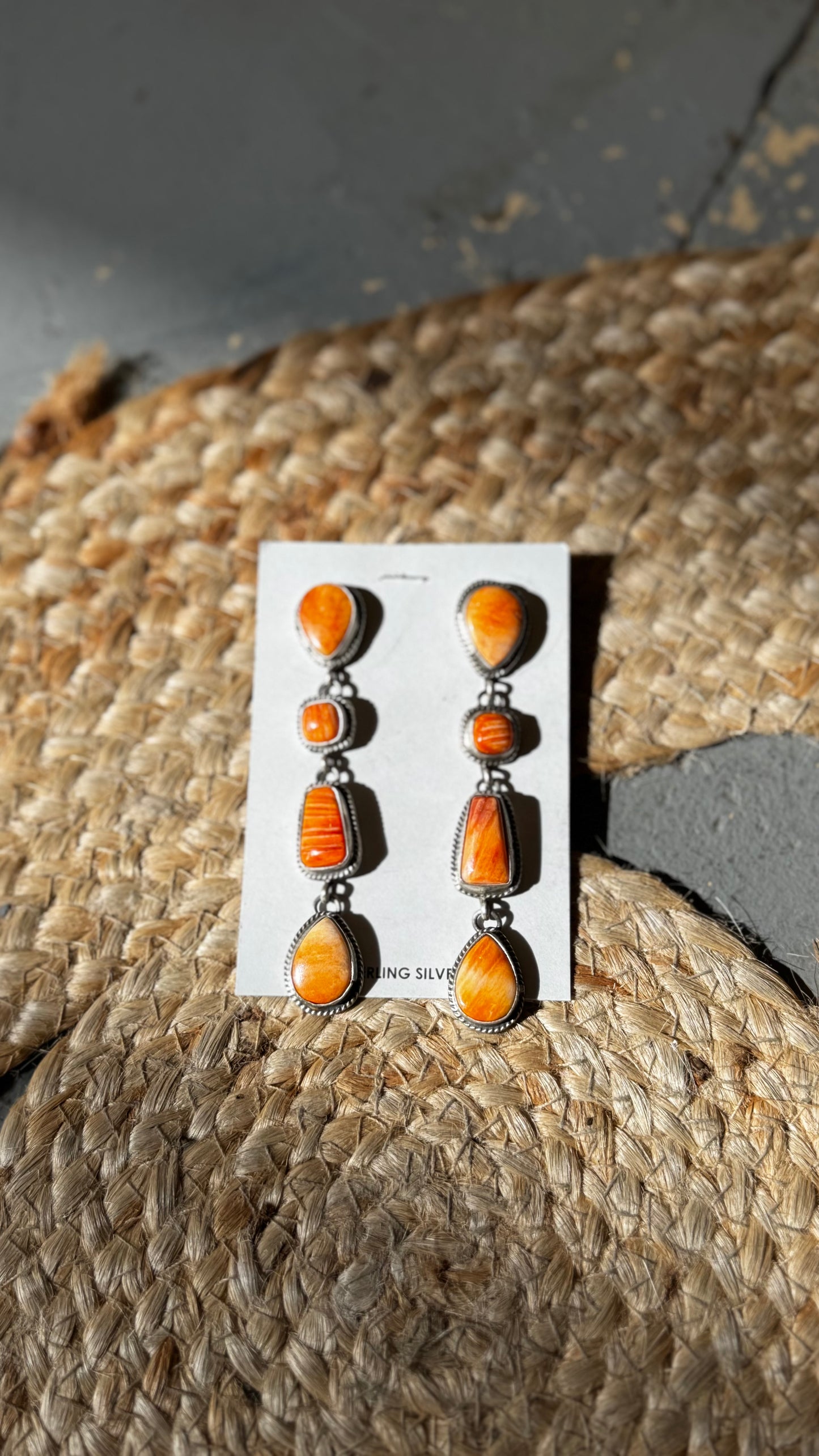 Spiny Oyster 4-tier Dangling Earring