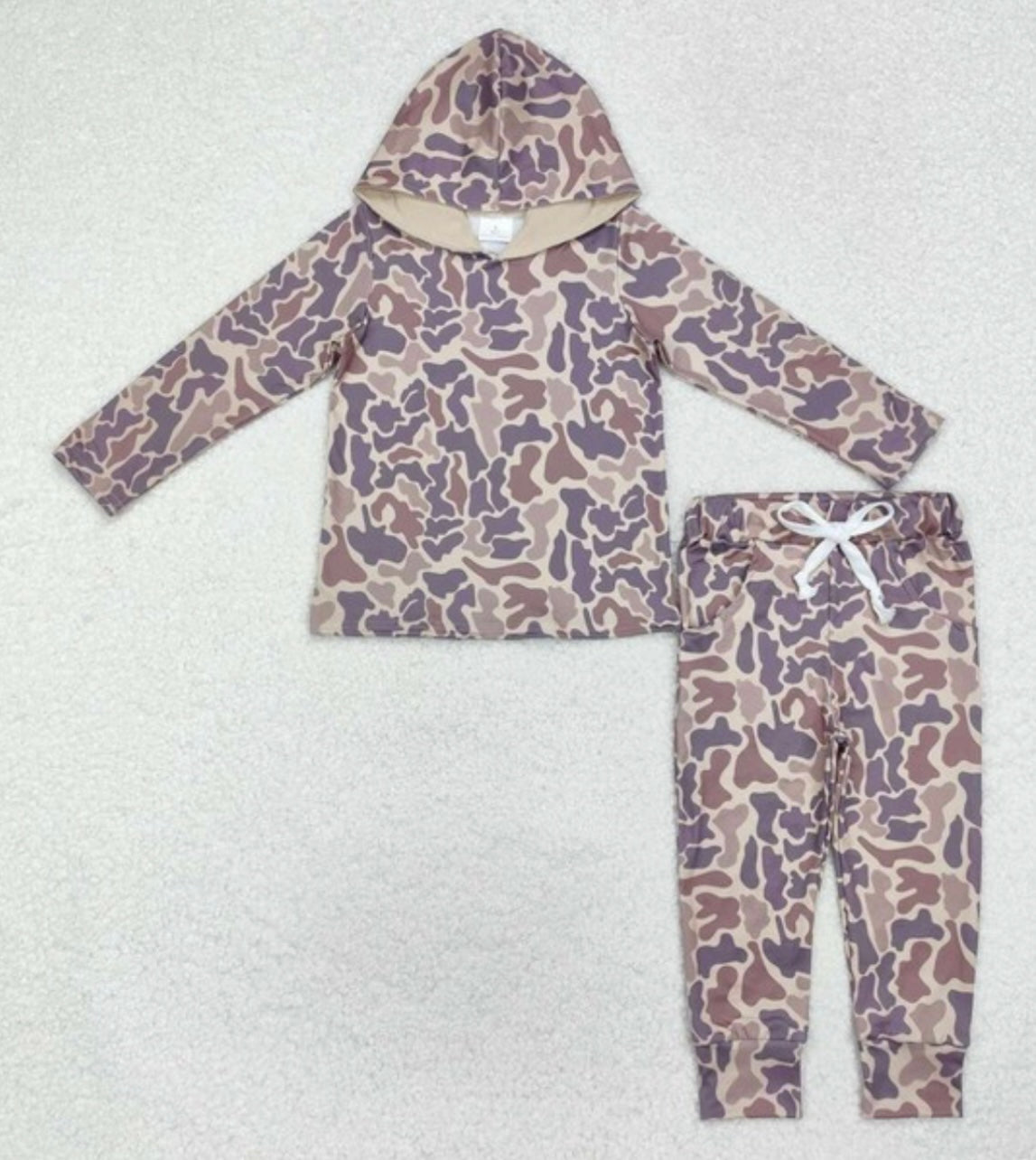 Camo Hoodie Pants Set