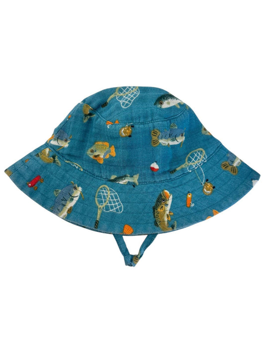 Gone Fishing / Muslin Bucket Hat