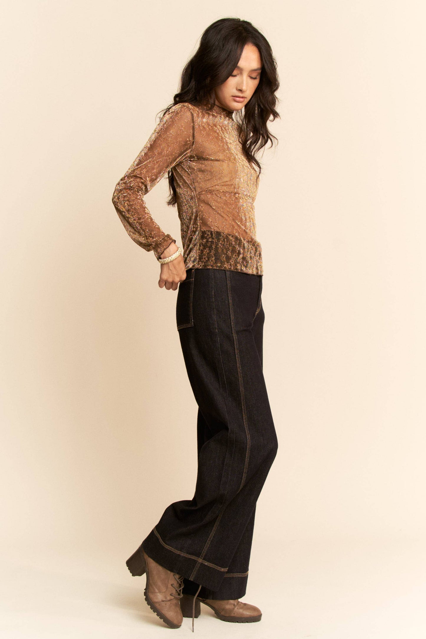 The Gold Shimmer Top