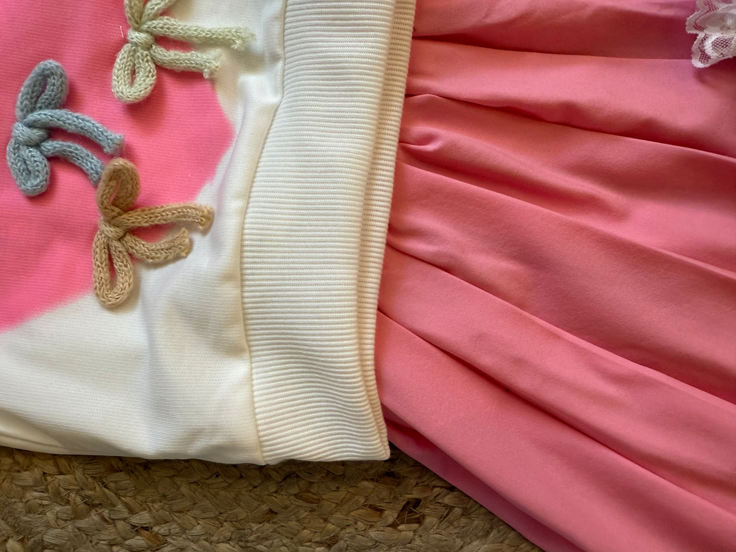 Heart & Bows Sweatshirt + Skirt Set