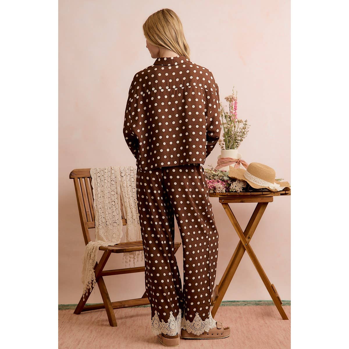 POLKA DOT LACE SET