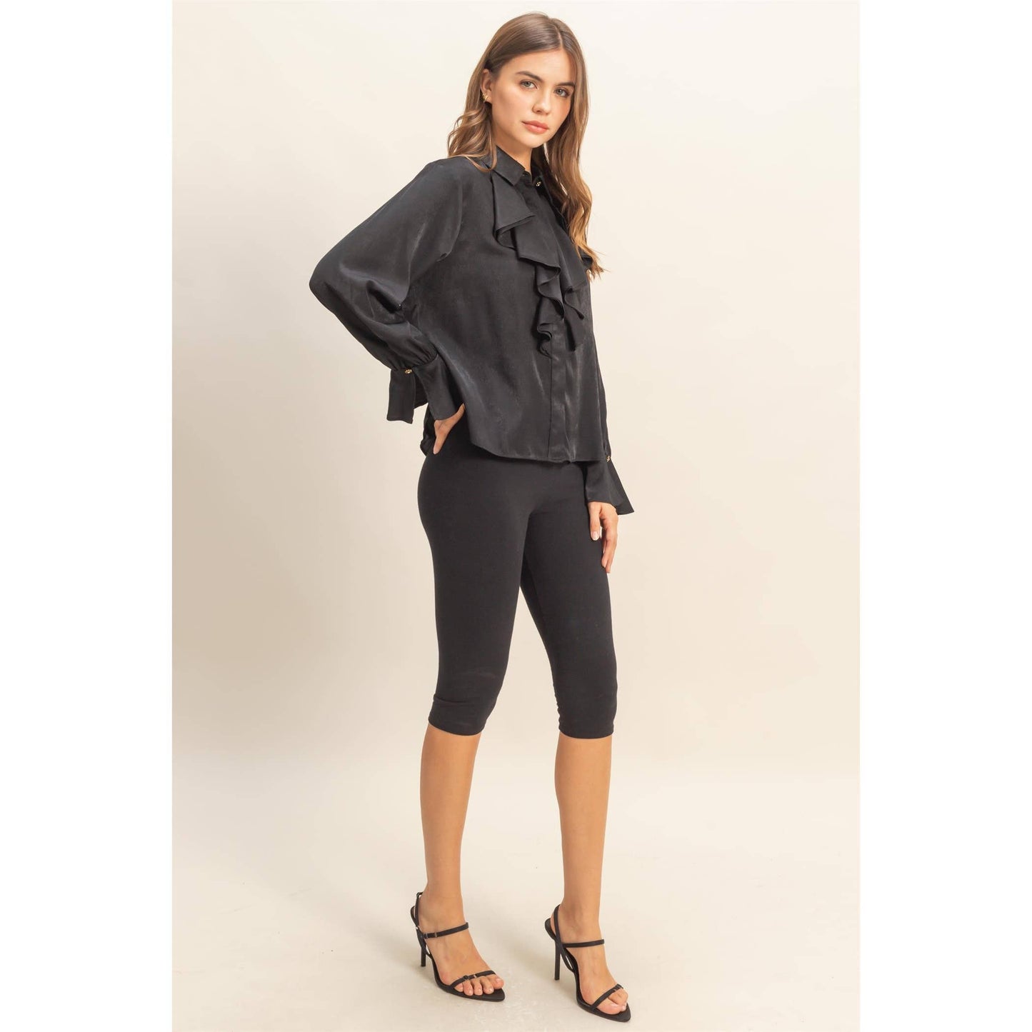 The Midnight Ruffles Top