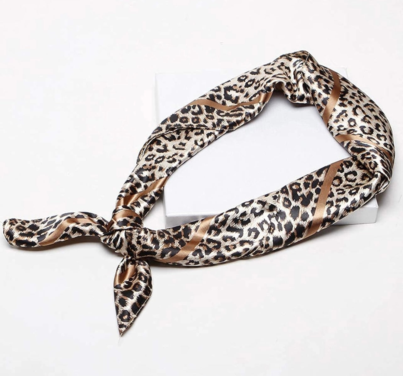 Silk Leopard Scarf