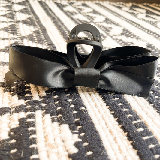 Little black bow Claw Clip