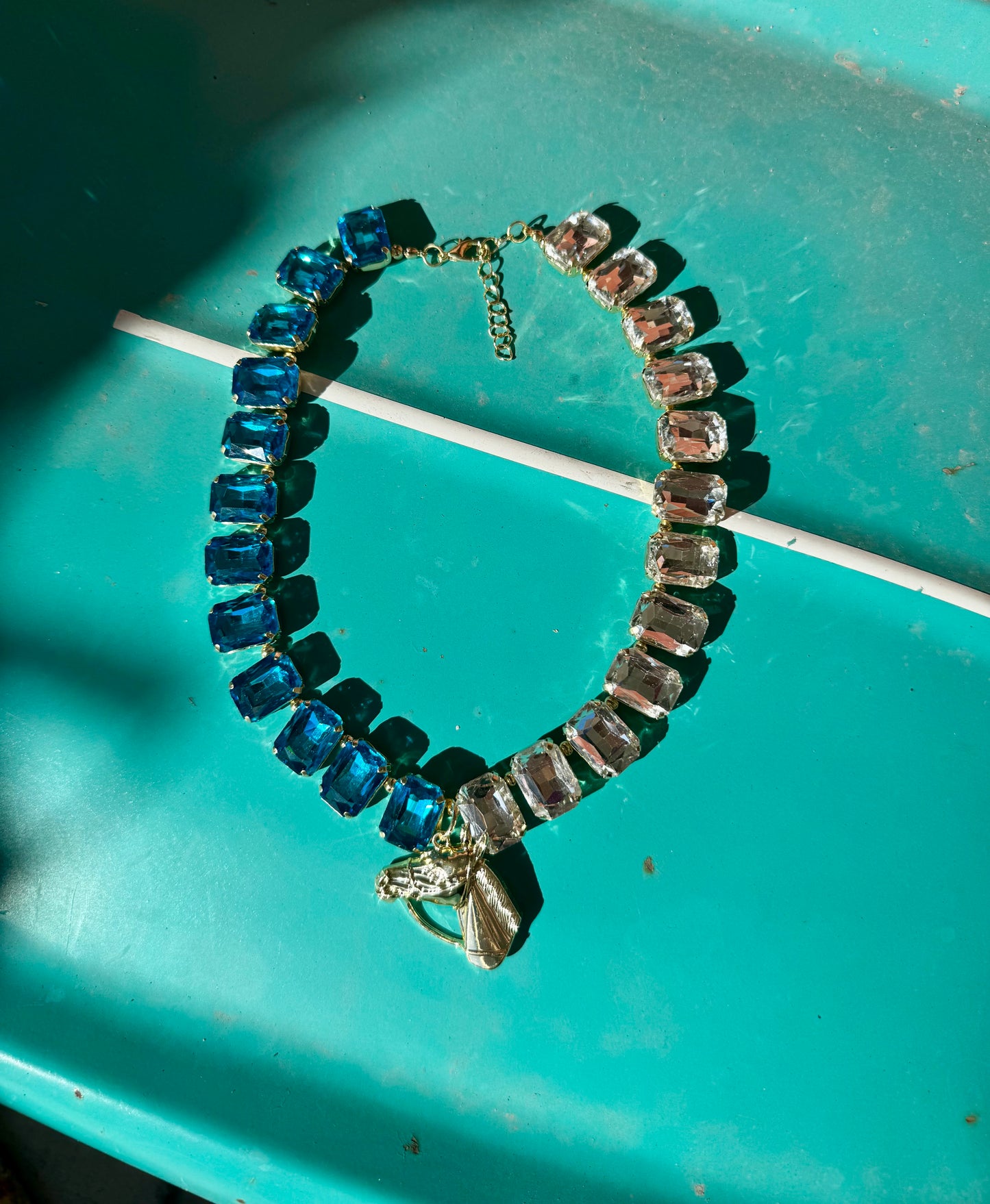 Two Tone Horse Necklace